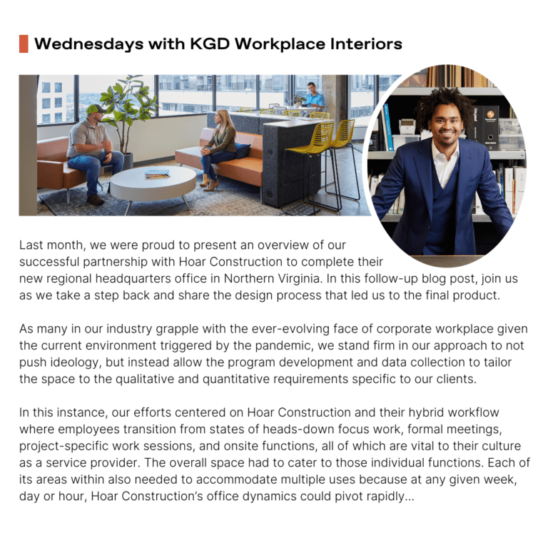 Wednesdays with KGD Workplace Interiors – December 6