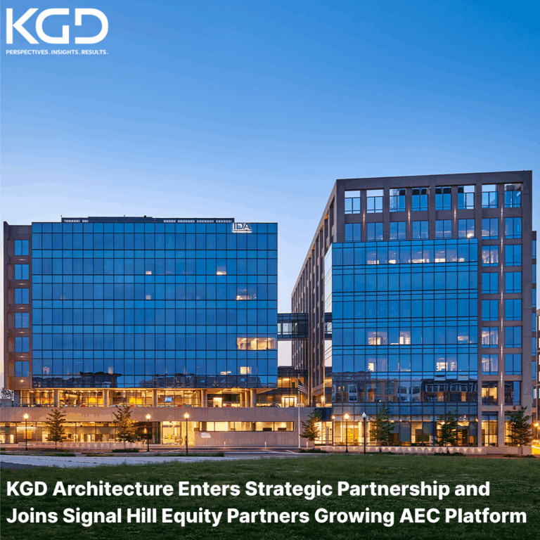 KGD Architecture Enters Strategic Partnership with Signal Hill Equity Partners